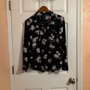 Express Floral Collar Shirt